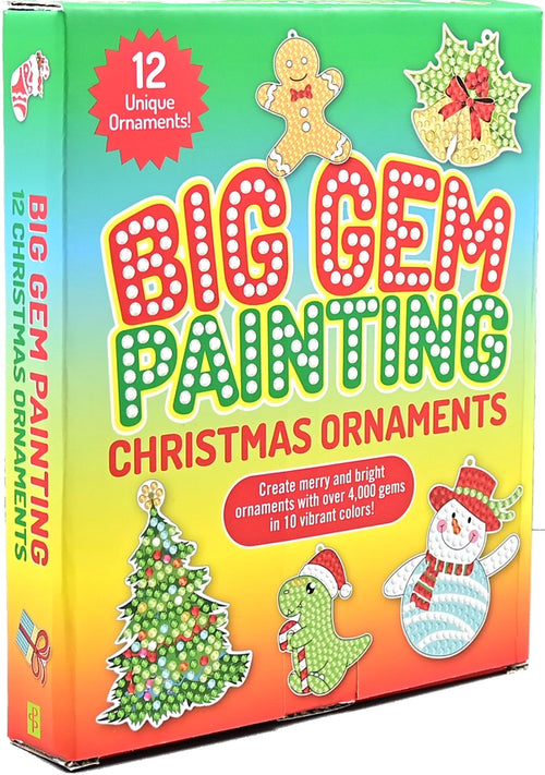 Big Gem Painting Christmas Ornaments Kit — 12 DIY Holiday Ornaments