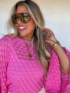 PREORDER – Spring Free Spirit Bell Sleeve Knit Top