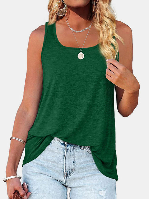 Heathered Square Neck Tank - Versatile Comfort for Every Occasion