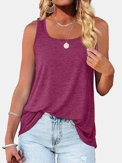 Heathered Square Neck Tank - Versatile Comfort for Every Occasion