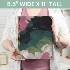 2026 Hard Cover Bloom Daily Planner – 8.5" x 11"