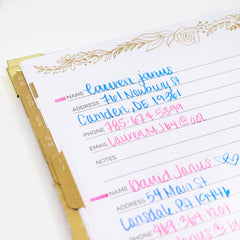 Contact Books - 5" x 8" size