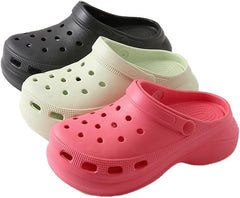 Women's Soft Sole High-Heeled Clog Slippers