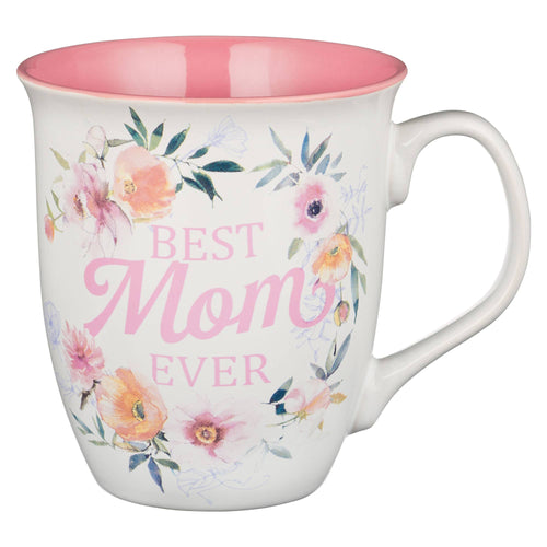 Best Mom Ever Floral Blessing Mug