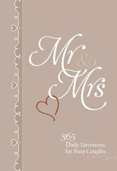 Mr. & Mrs. 365 Daily Devotions for Busy Couples – Chocolate Brown Imitation Leather | BeYOUtifully Comfortable