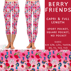 Batch #268 - November Request Run - Closes 1/10 - ETA late March - Berry Friends Full and Capri Length Leggings