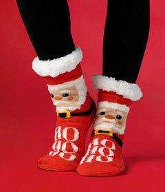 Two Left Feet® Mistletoes Slipper Socks – Holiday Cozy Collection