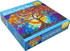 Stained Glass Tree of Life 1000-Piece Jigsaw Puzzle