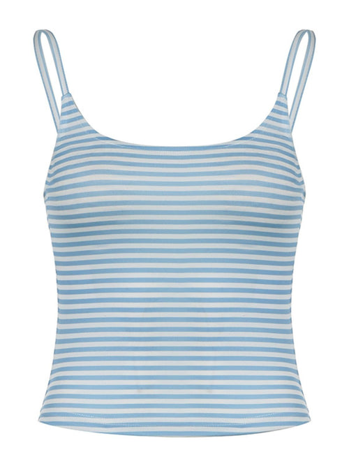 Devine Striped Scoop Neck Cami – Stylish Everyday Sleeveless Top for Women in 4 Trendy Colors