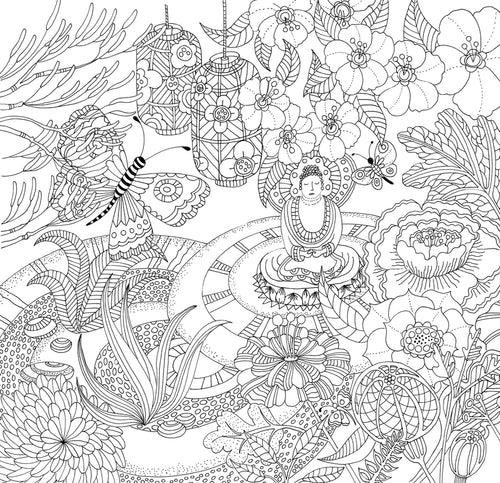 Zen Garden: Artist’s Sanctuary Coloring Book