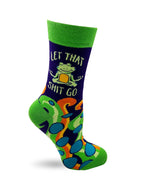 Let That Shit Go Funny Women’s Crew Socks