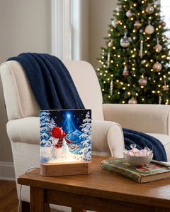 Upon A Midnight Clear LED Nightlight | Snowman & Christmas Star
