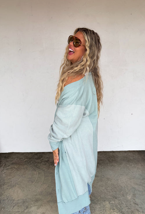 PREORDER- SPRING DESI SWEATSHIRT CARDIGAN