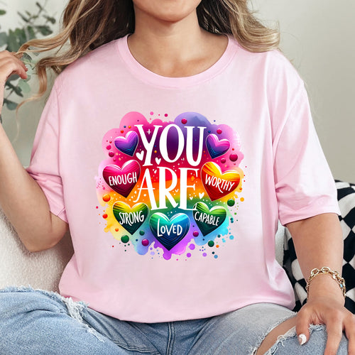 You Are Enough Affirmation Graphic Tee