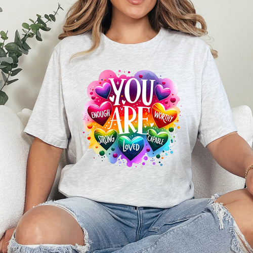 You Are Enough Affirmation Graphic Tee