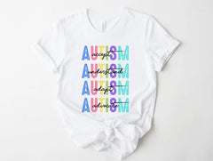 Autism "Accept Understand Adapt Advocate" Graphic Tee | S-4XL