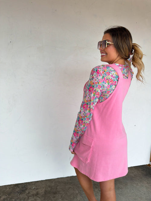 PREORDER- SPRING MILLIE OVERALL DRESS