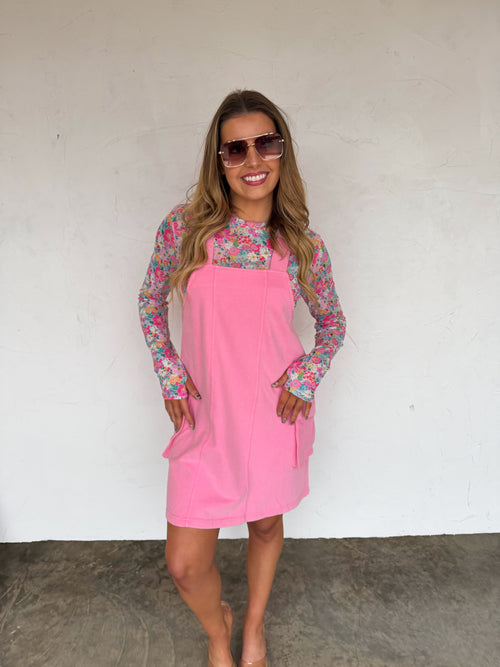 PREORDER- SPRING MILLIE OVERALL DRESS