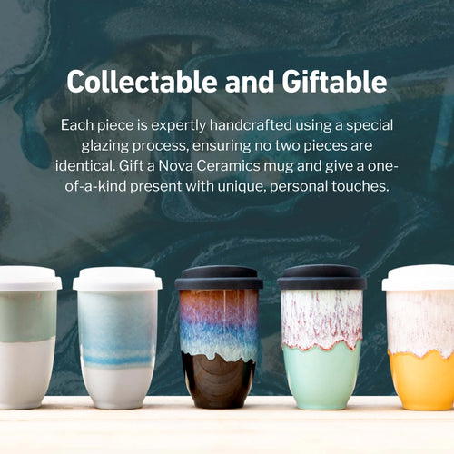 Astral Bloom Ceramic Travel Mug – 12oz Reusable Cup