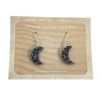 Moon Rainbow Druzy Earrings