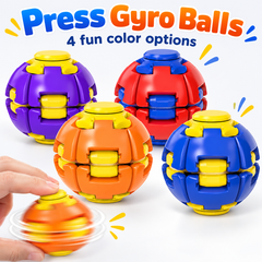 Press & Spin Gyro Fidget Ball