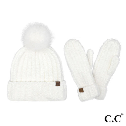 Cozy Yarn Hat & Mitten Set