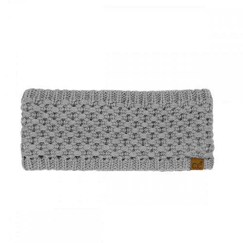 C.C Cross Cell Stitch Knit Headwrap – Ivory, Beige, Coco Berry, Denim, Taupe, Moss, Grey, Black