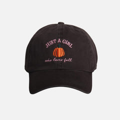 Just a Girl Who Loves Fall Embroidered Baseball Cap