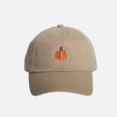 Just a Girl Who Loves Fall Embroidered Baseball Cap