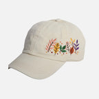 Side Embroidered Fall Leaves Baseball Cap