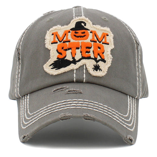 Vintage Distressed Momster Patch Baseball Cap