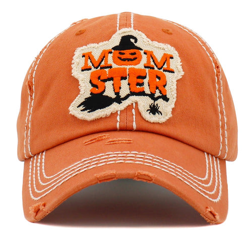 Vintage Distressed Momster Patch Baseball Cap