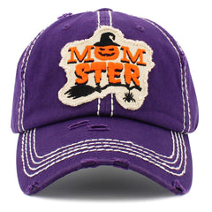 Vintage Distressed Momster Patch Baseball Cap
