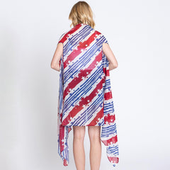 Lightweight American Flag Printed Kimono - 6 Styles Available, Limited Quantities!