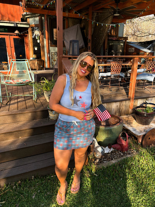 PREORDER - Presley Stretch Denim Skirt