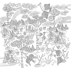 Zen Garden: Artist’s Sanctuary Coloring Book
