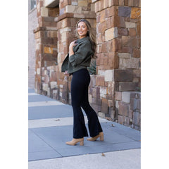 Ready to Ship | The Natalie Black Super Flare Leggings