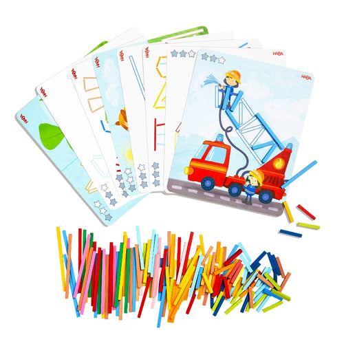 🎁 Stabix Wooden Arranging & Matching Game – 158 Pieces