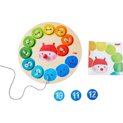 Rainbow Caterpillar Threading & Lacing Game