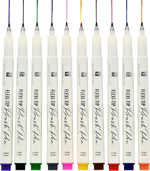 Flexi-Tip Brush Pens: Artist’s Sanctuary Set (10 Colors)