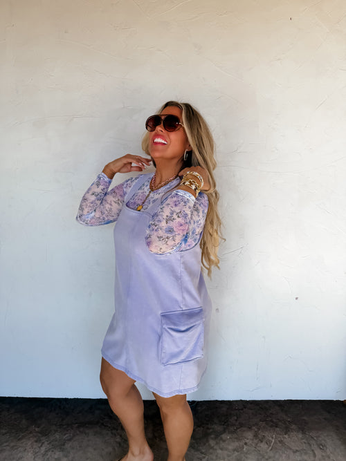 PREORDER- SPRING MILLIE OVERALL DRESS