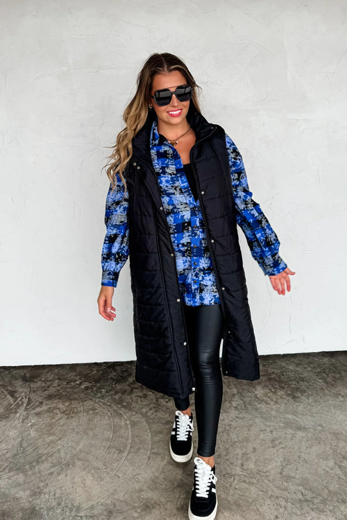 PREORDER – Juniper Bleached Plaid Top (XS–3XL) – Red/Black, Black/White, Blue/Black