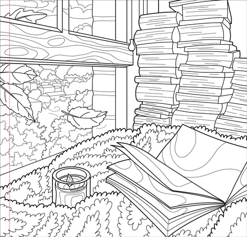 Autumn Dreams Adult Coloring Book