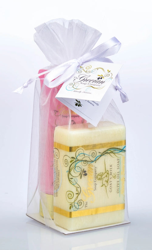 Goat Milk Soap & Organic Lotion Gift Set | Handmade Skincare Duo