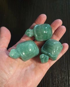 Green Aventurine Crystal Turtle – Gemstone Decor
