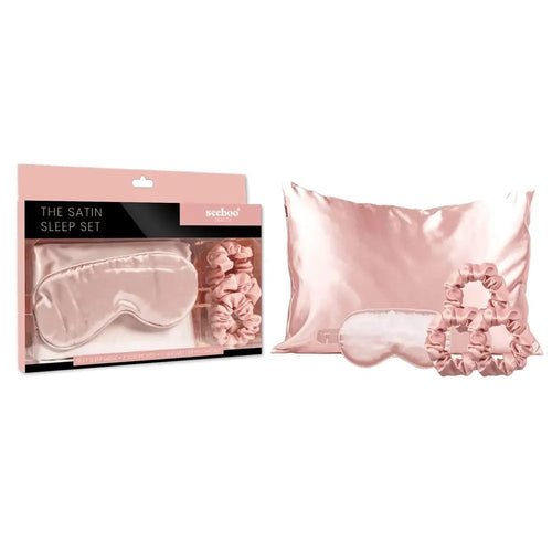 The Satin Sleep Set (5 Pieces) – Blush