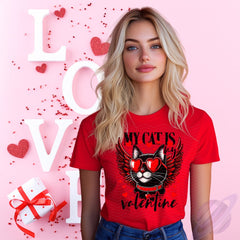 Valentine’s Day Bella Canvas T-Shirts – Sizes Small to 5XL in Red or Black – Super Soft Unisex Jersey Crew Neck