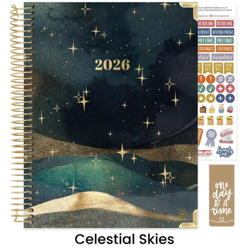 2026 Hard Cover Bloom Daily Planner – 8.5" x 11"