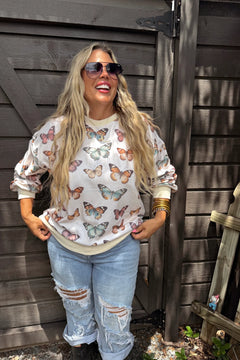Butterfly Season Cozy Pullover