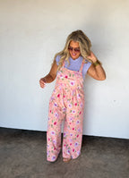 PREORDER- SPRING FLORAL KARLI BOHO OVERALLS